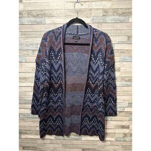 Lucky brand knitted cardigan blue Women’s size Medium